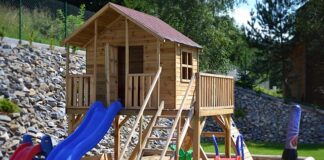 Domek dla dzieci do ogrodu
